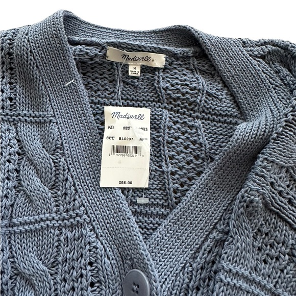 NWT Madewell Open Stitch Cardigan Sweater Medium - Picture 9 of 9